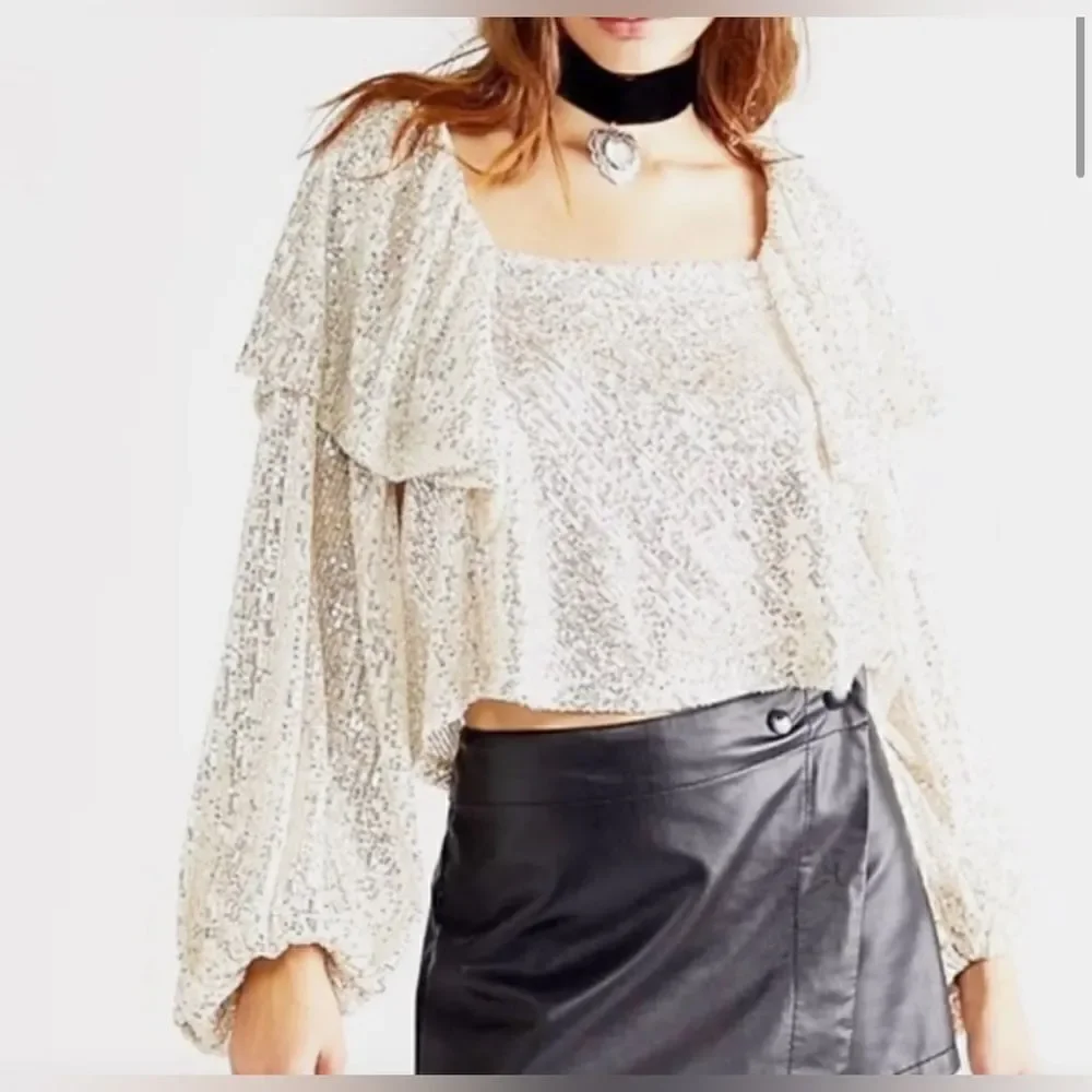 Free People Sequin Top